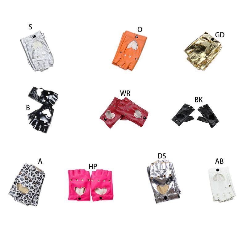 Five Fingers Gloves Fashion Women Half Finger Girls Cool Heart Hollow Faux Leather Nightclub Show Dance Fitness Fingerless Glove Y5JD
Five Fingers Gloves Fashion Women Half Finger Girls Cool Heart Hollow Faux Leather Nightclub Show Dance Fitness Fingerless Glove Y5JD