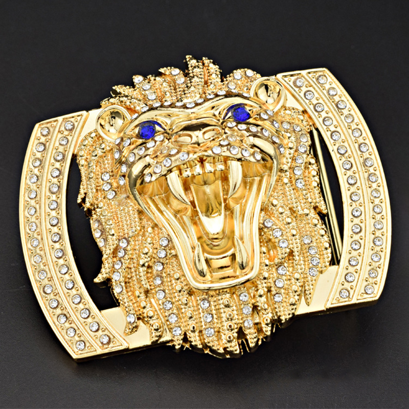 Luxury Belt Buckle for Men Fashion Rhinestone Lion Head Leather Belts Buckles High Quality
Luxury Belt Buckle for Men Fashion Rhinestone Lion Head Leather Belts Buckles High Quality