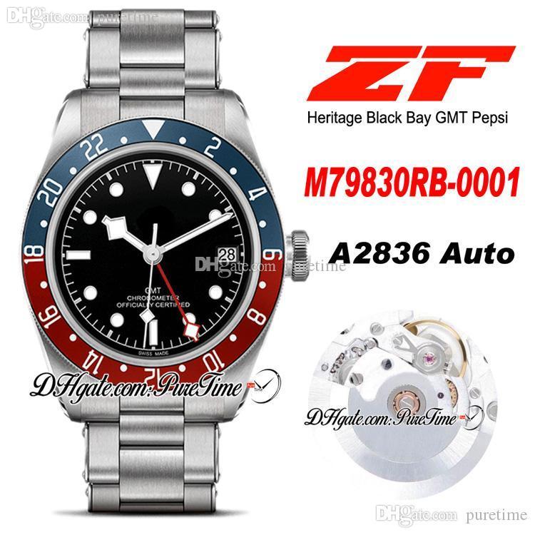 ZF GMT Pepsi 41mm A2836 Automatic Mens Watch Blue Red Bezel Black Dial Stainless Steel Bracelet Super Edition PTTD Puretime C02, Customized waterproof service
ZF GMT Pepsi 41mm A2836 Automatic Mens Watch Blue Red Bezel Black Dial Stainless Steel Bracelet Super Edition PTTD Puretime C02, Customized waterproof service