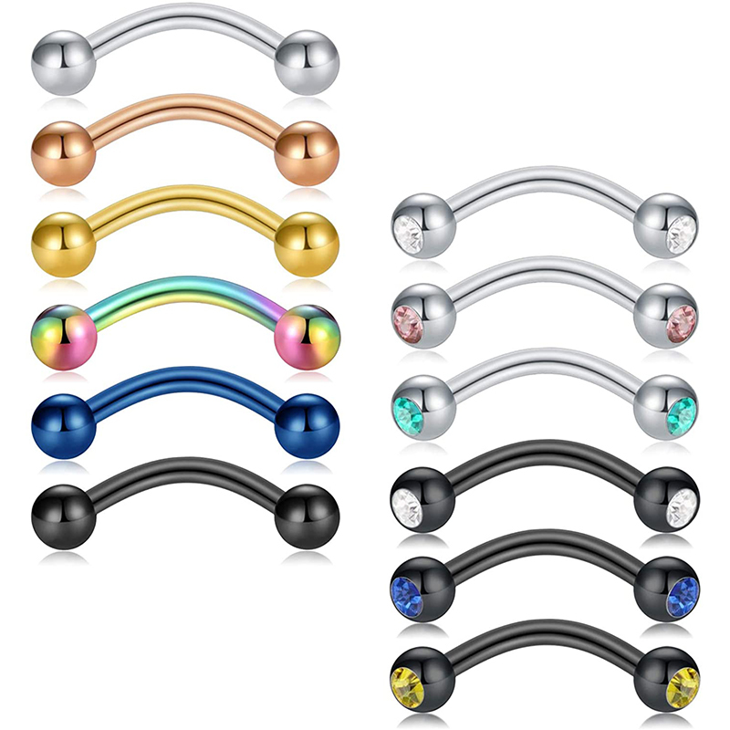 16G Surgical Steel Daith Rook Earring 8mm Curved Barbell Eyebrow Rings Piercing Jewelry for Women Men
16G Surgical Steel Daith Rook Earring 8mm Curved Barbell Eyebrow Rings Piercing Jewelry for Women Men