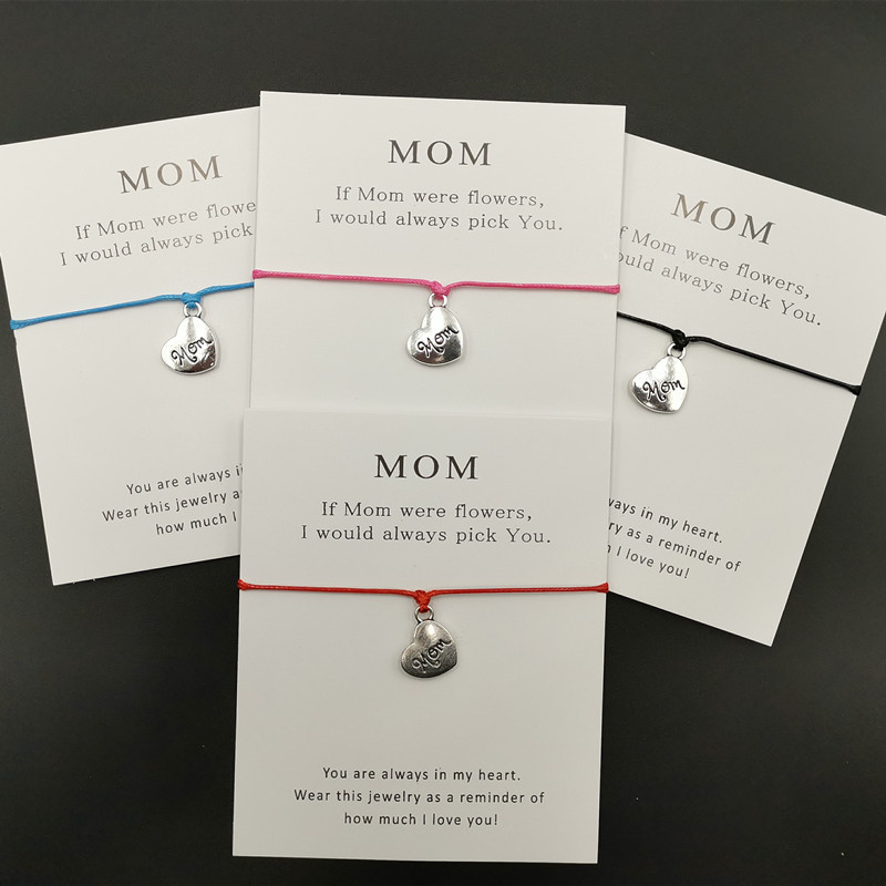 Infinity Wish Paper Card Handemade Woven Adjustable Bracelets Love Mom Charm Lucky Rope Bracelet Jewelry Women Girls Nurse Small Gift
Infinity Wish Paper Card Handemade Woven Adjustable Bracelets Love Mom Charm Lucky Rope Bracelet Jewelry Women Girls Nurse Small Gift