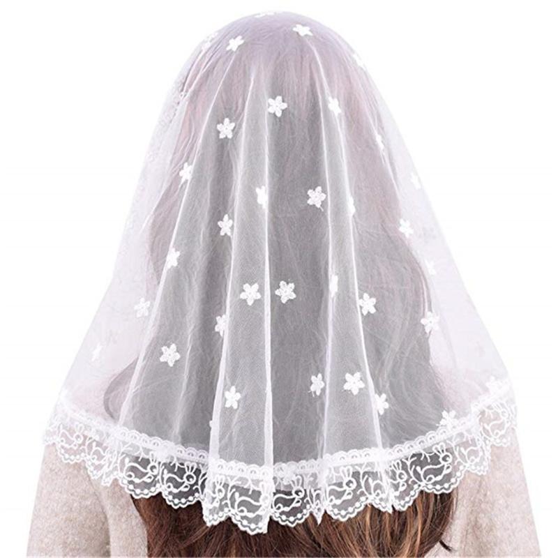 Bridal Veils Black White Women Lace Catholic Veil Mantilla For Church Head Covering Latin Mass Vela Negra Voile Dentelle Trational
Bridal Veils Black White Women Lace Catholic Veil Mantilla For Church Head Covering Latin Mass Vela Negra Voile Dentelle Trational