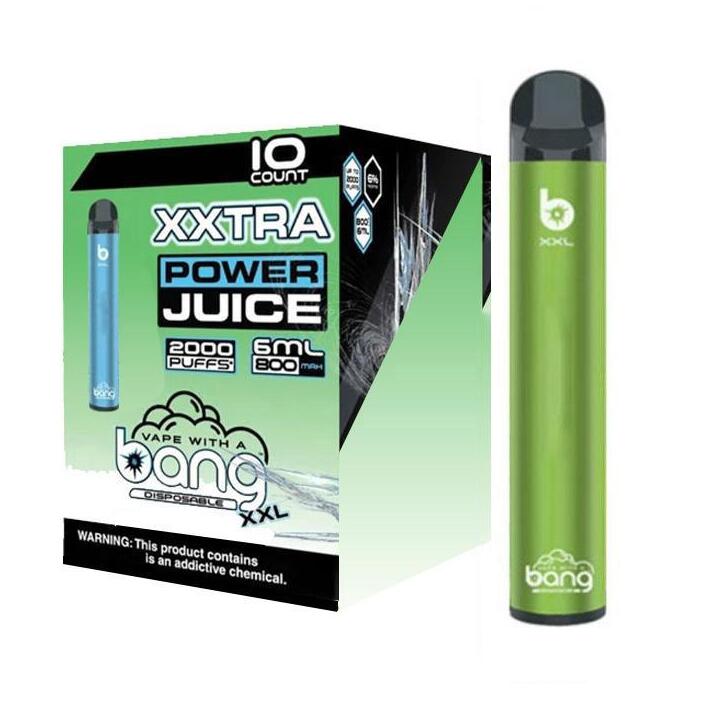Bang XXL E-cigarettes Disposable vape 2000 puffs Prefilled Device pods LocalPen e cigarettes puff posh xtra air bar lux max
Bang XXL E-cigarettes Disposable vape 2000 puffs Prefilled Device pods LocalPen e cigarettes puff posh xtra air bar lux max