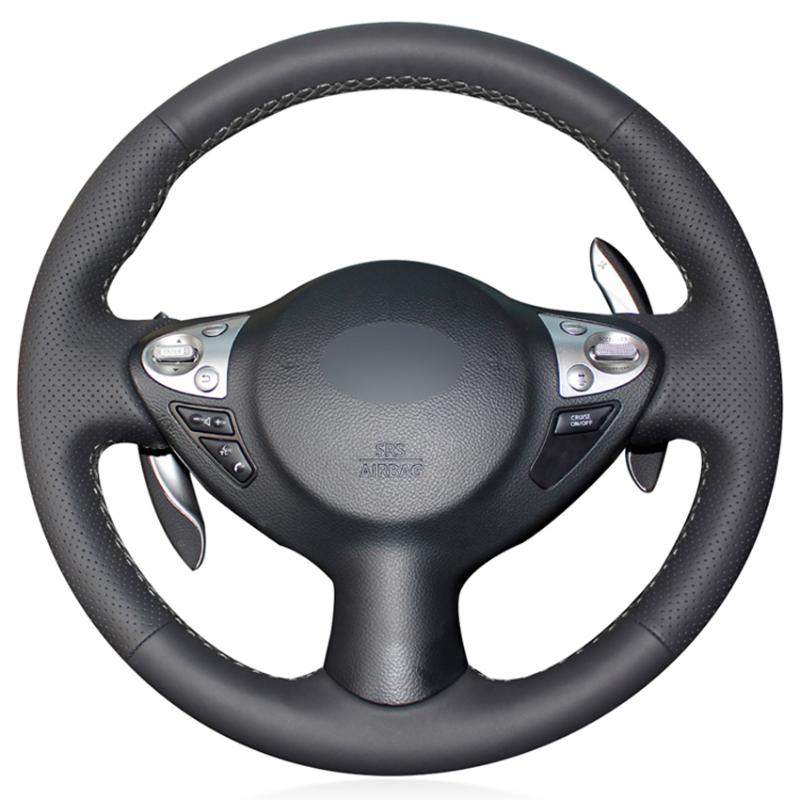 Steering Wheel Covers Black PU Faux Leather Cover For Juke Maxima 2009-2021 Sentra SV 370Z 2008-2021 Infiniti FX FX35 FX37 FX50
Steering Wheel Covers Black PU Faux Leather Cover For Juke Maxima 2009-2021 Sentra SV 370Z 2008-2021 Infiniti FX FX35 FX37 FX50