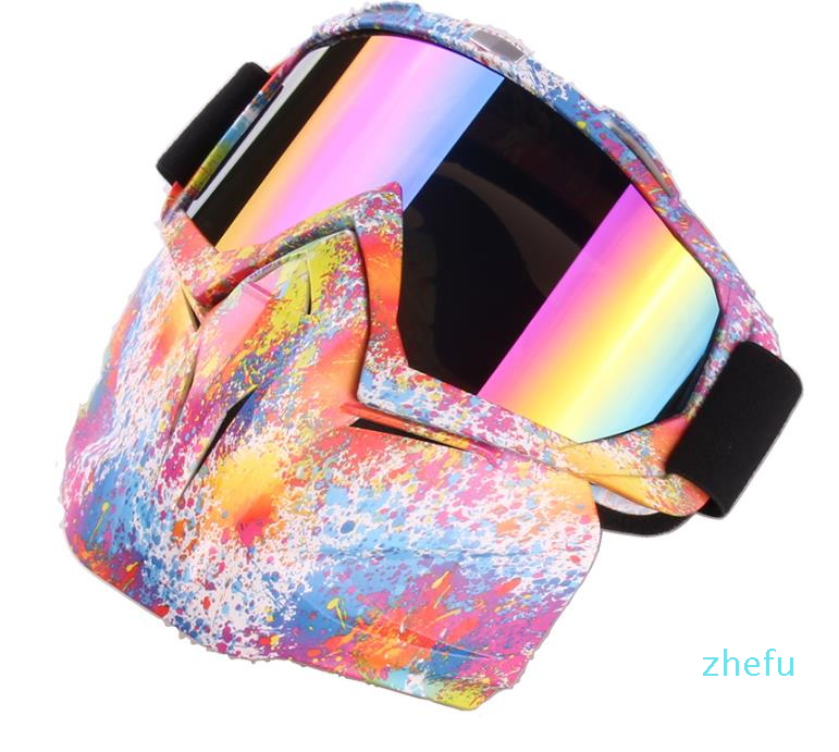 Winter Men Women Ski Snowboard Snowmobile Goggles Snow Windproof Skiing Glasses Motocross Cool Sunglasses With Face Mask