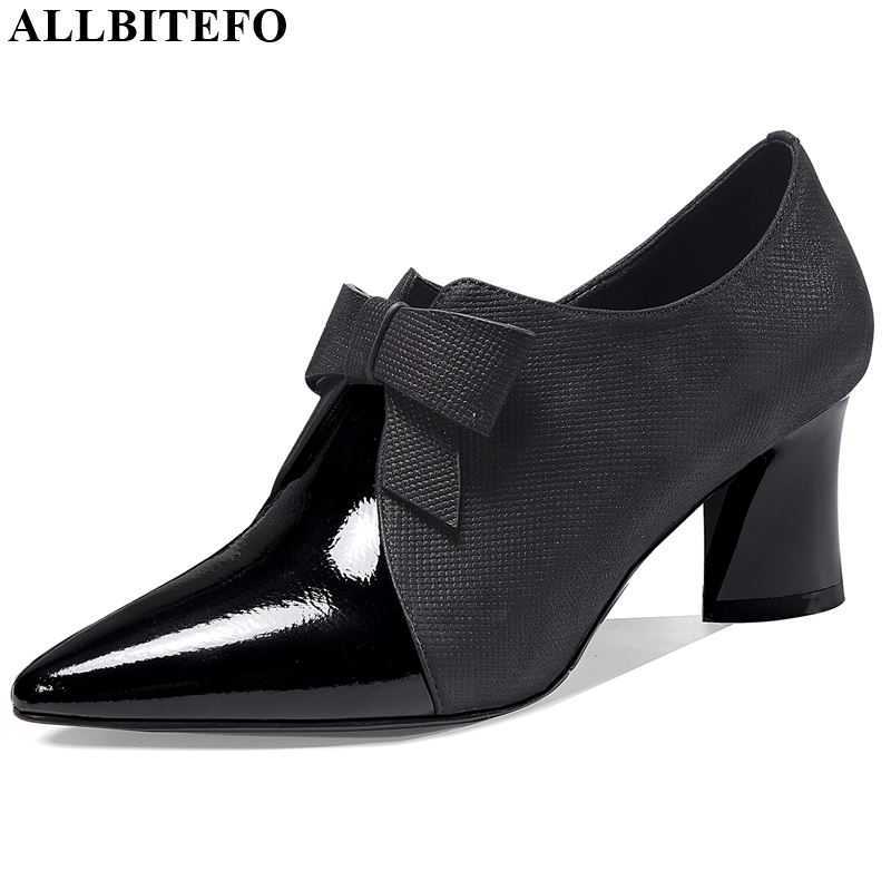ALLBITEFO bow-knot thick heels office ladies shoes arrive sexy high party women 210611, As picture
ALLBITEFO bow-knot thick heels office ladies shoes arrive sexy high party women 210611, As picture