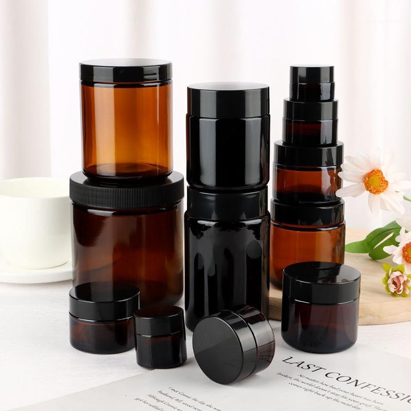 Storage Bottles & Jars 5ML-500ML Dark Brown Refillable Bottle Portable Glass Split Circular Tea Face Cream Travel Container 
Storage Bottles & Jars 5ML-500ML Dark Brown Refillable Bottle Portable Glass Split Circular Tea Face Cream Travel Container