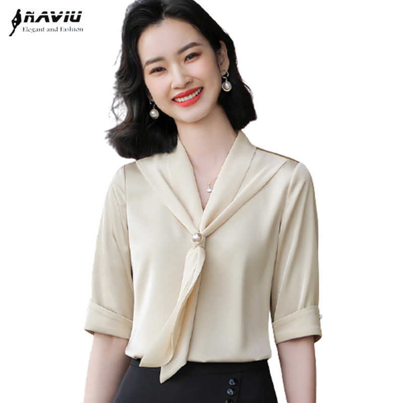 Naviu Summer Half Sleeve Bow Tie Blouses Pure Color Tops Office Lady Formal Wear Women Pullover Shirt 210604, Red
Naviu Summer Half Sleeve Bow Tie Blouses Pure Color Tops Office Lady Formal Wear Women Pullover Shirt 210604, Red