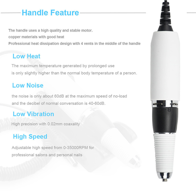 Portable 36W 35000RPM Electric Nail Drill Machine Rechargeable Set for Pedicure Manicure Accessories Tools 220228
Portable 36W 35000RPM Electric Nail Drill Machine Rechargeable Set for Pedicure Manicure Accessories Tools 220228