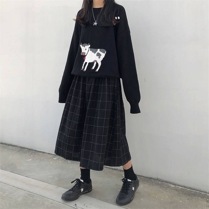 YBYR Japanese Style Elastic High Waist Long Skirts Woman Autumn Winter Female Loose Plaid A-line Pleated Harajuku Spring 211109, Brown
YBYR Japanese Style Elastic High Waist Long Skirts Woman Autumn Winter Female Loose Plaid A-line Pleated Harajuku Spring 211109, Brown