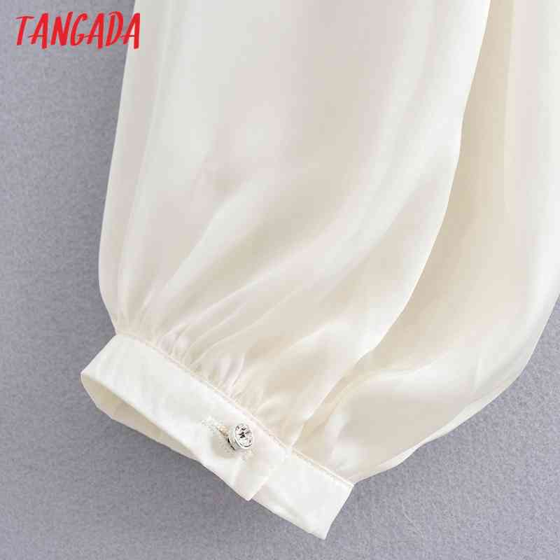 Women Retro Satin Crop Backless Long Sleeve Summer Chic Female Sexy Slim Shirt Tops YI11 210416