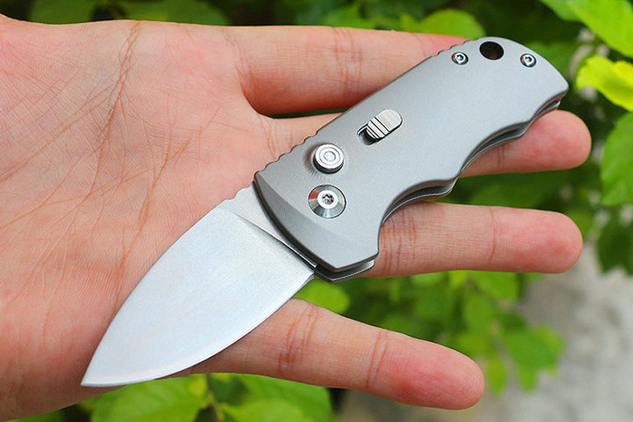 High End AUTO Tactical Folding Knife M390 Stone Wash Drop Point Blade CNC TC4 Titanium Alloy Handle Ball Bearing EDC Fold Knives
High End AUTO Tactical Folding Knife M390 Stone Wash Drop Point Blade CNC TC4 Titanium Alloy Handle Ball Bearing EDC Fold Knives