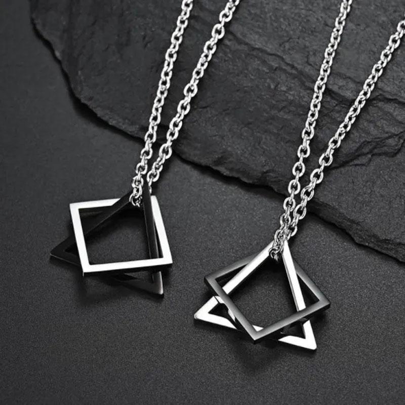 Pendant Necklaces 2021 European Geometry Combination Necklace Fashionable Male Personality Titanium Steel Fashion Accessories Couple
Pendant Necklaces 2021 European Geometry Combination Necklace Fashionable Male Personality Titanium Steel Fashion Accessories Couple