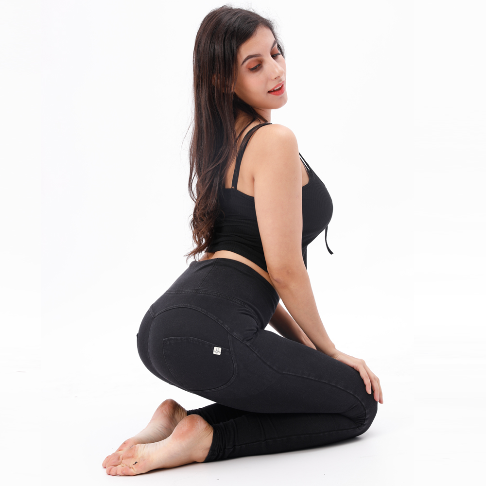 Melody high waist leggings compression shapewear for fitness women cotton spandex sports leggings extra firm