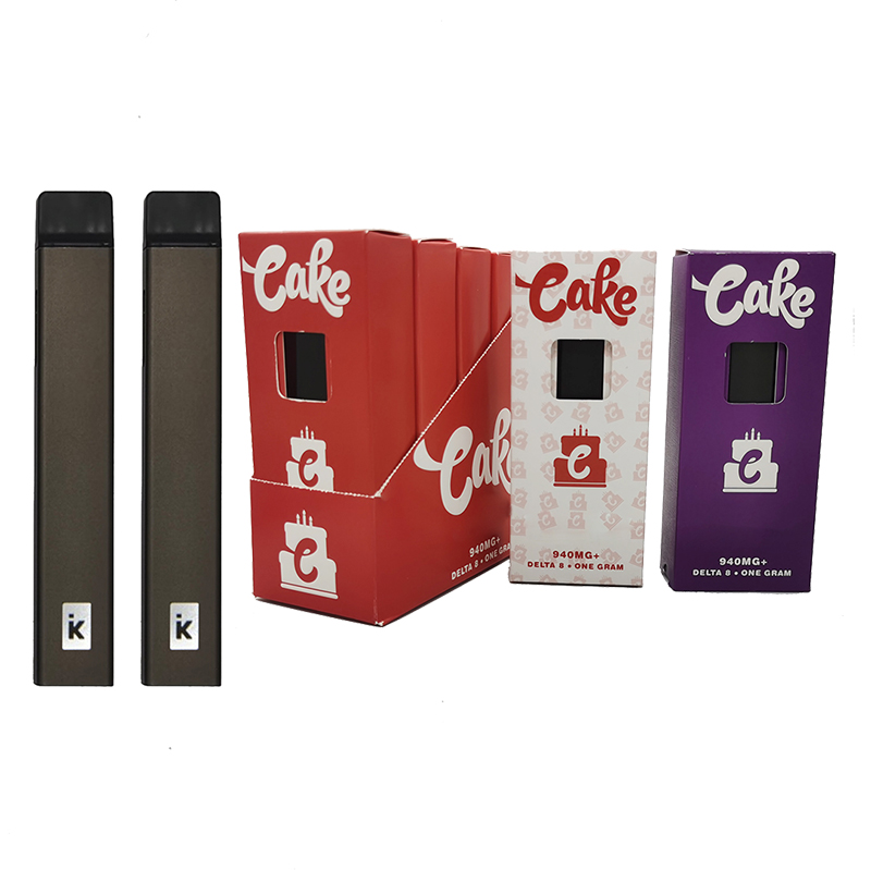 Cake Delta 8 Disposable Vape Pen Pod Device E-Cigarettes Starter Kits 1ML Empty Vapes Pods 270mAh 3.3V Rechargeable Battery Micro USB Snap-On
Cake Delta 8 Disposable Vape Pen Pod Device E-Cigarettes Starter Kits 1ML Empty Vapes Pods 270mAh 3.3V Rechargeable Battery Micro USB Snap-On