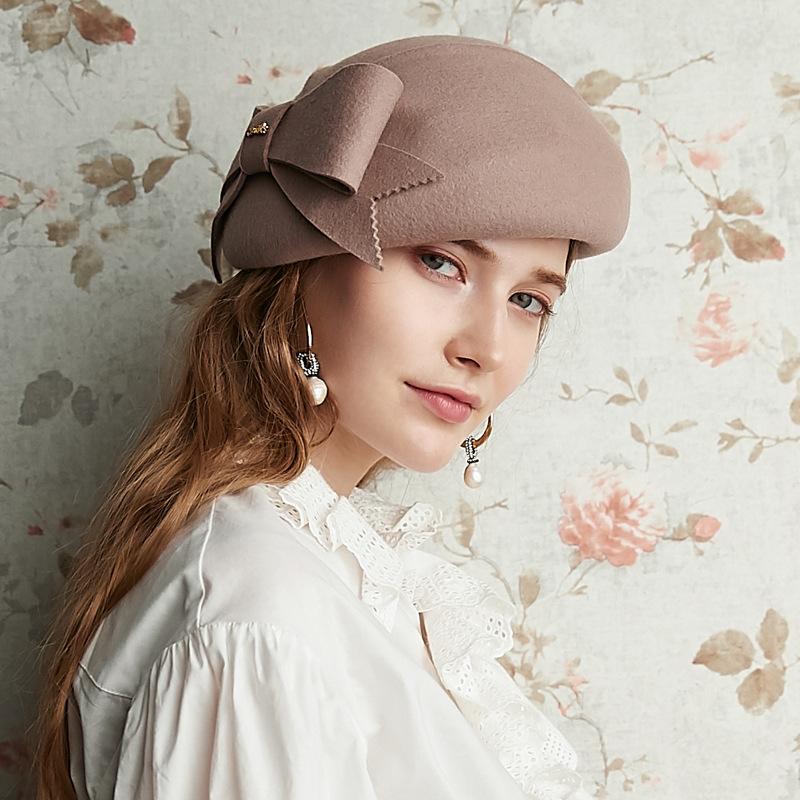 beanies 2021 british fashion large bow decorative pure wool bud hat camel elegant temperament felt women's warm winter beret
beanies 2021 british fashion large bow decorative pure wool bud hat camel elegant temperament felt women's warm winter beret
