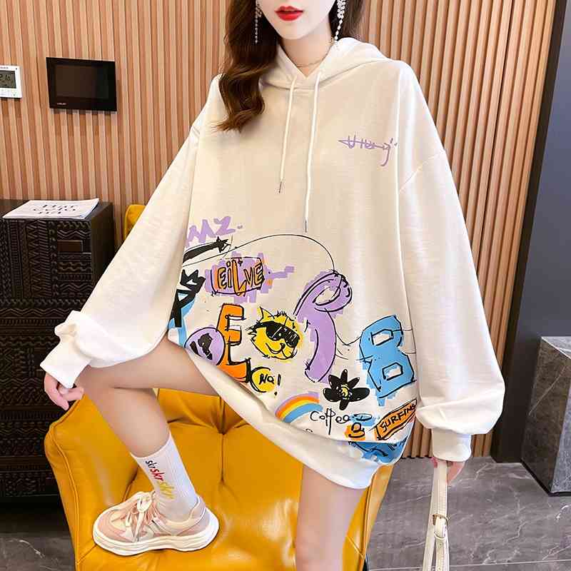 Spring and new white sweater women's early autumn 2021 design cartoon jacket thin bottomed top fashion, Black
Spring and new white sweater women's early autumn 2021 design cartoon jacket thin bottomed top fashion, Black