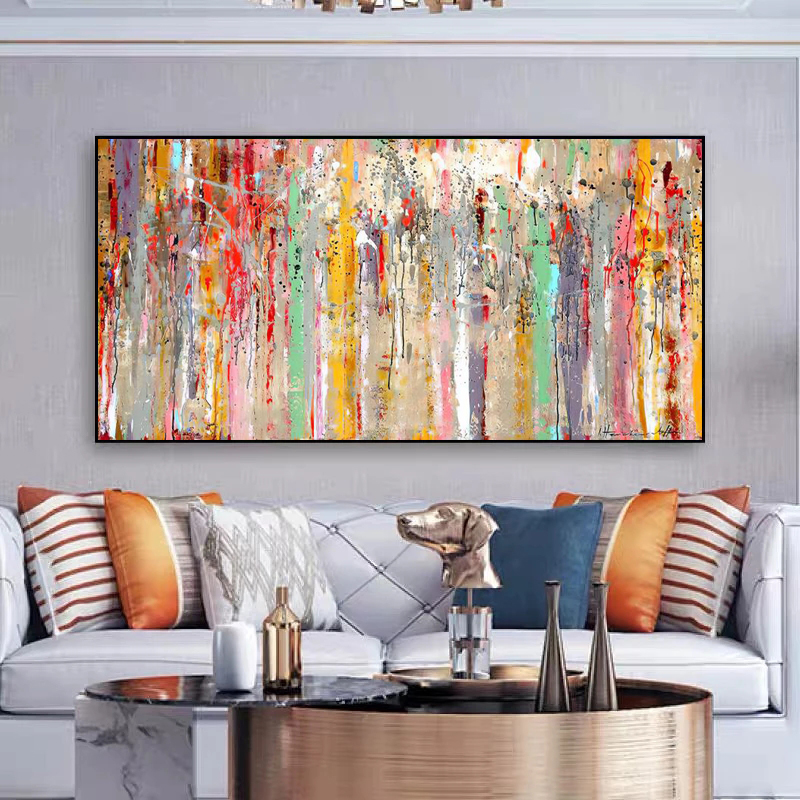 Abstract Art Colorful Canvas Prints Modern Home Decor Wall Art Pictures For Living Room Indoor Decorations Wall Painting Cuadros