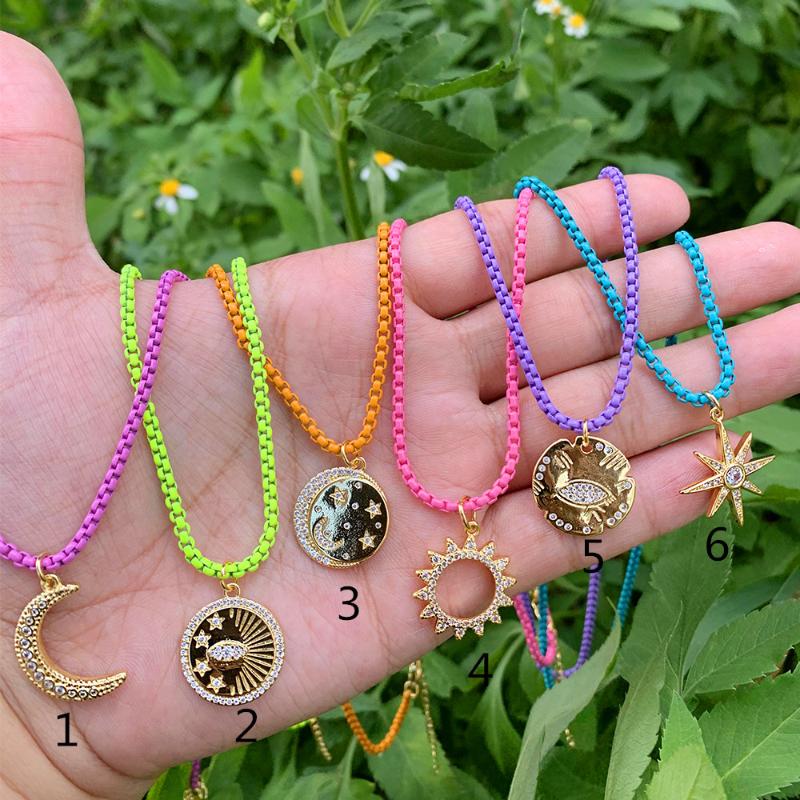 Pendant Necklaces Wholesale Simple Single Chain Western Style Stars Moon Gold Plated Necklace For Women
Pendant Necklaces Wholesale Simple Single Chain Western Style Stars Moon Gold Plated Necklace For Women