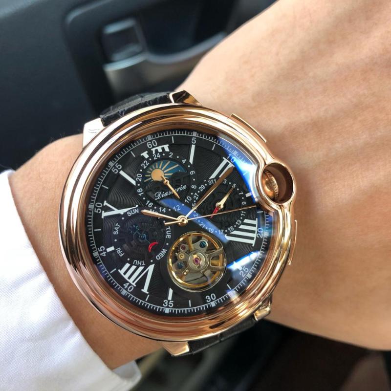 Wristwatches Daystar Watch Men's Mechanical Hollow Automatic Waterproof Fashion, White
Wristwatches Daystar Watch Men's Mechanical Hollow Automatic Waterproof Fashion, White