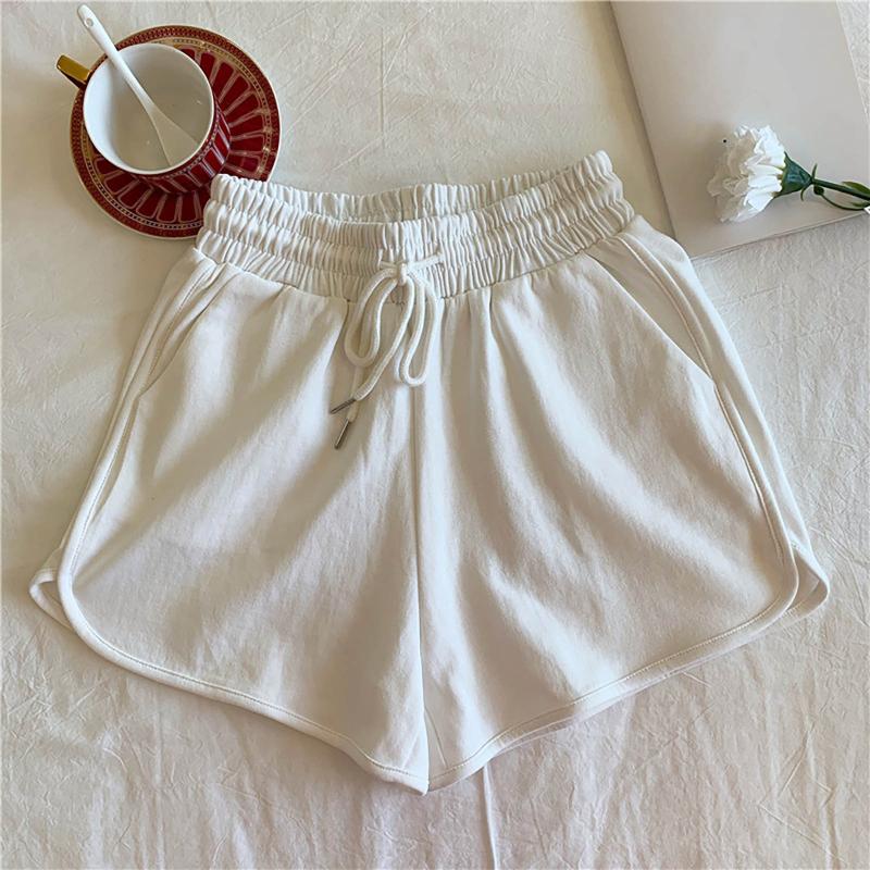 Casual Fashion Women Loose High Waist Ladies Wide Leg Solid Jeans Minimalism Style Workout Short Pants Women's Shorts