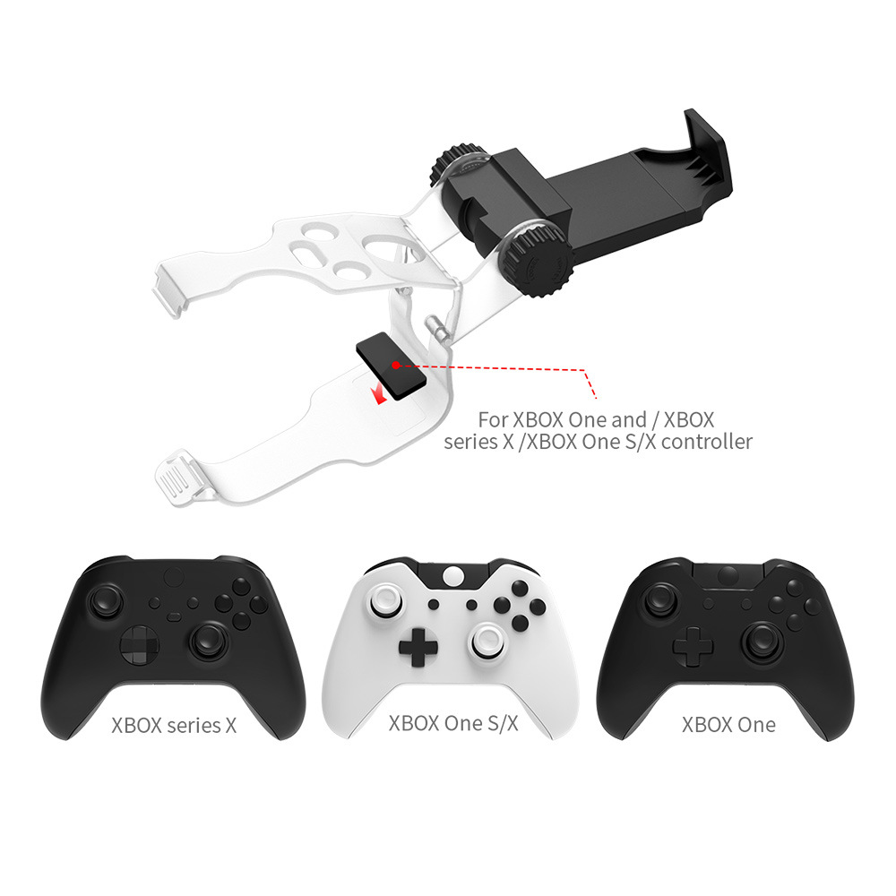 TYX-0631B Gamepad Mobile Phone Holder Controller Bracket for Xbox One S X Series Game Controller Clip Adjustable Bracket