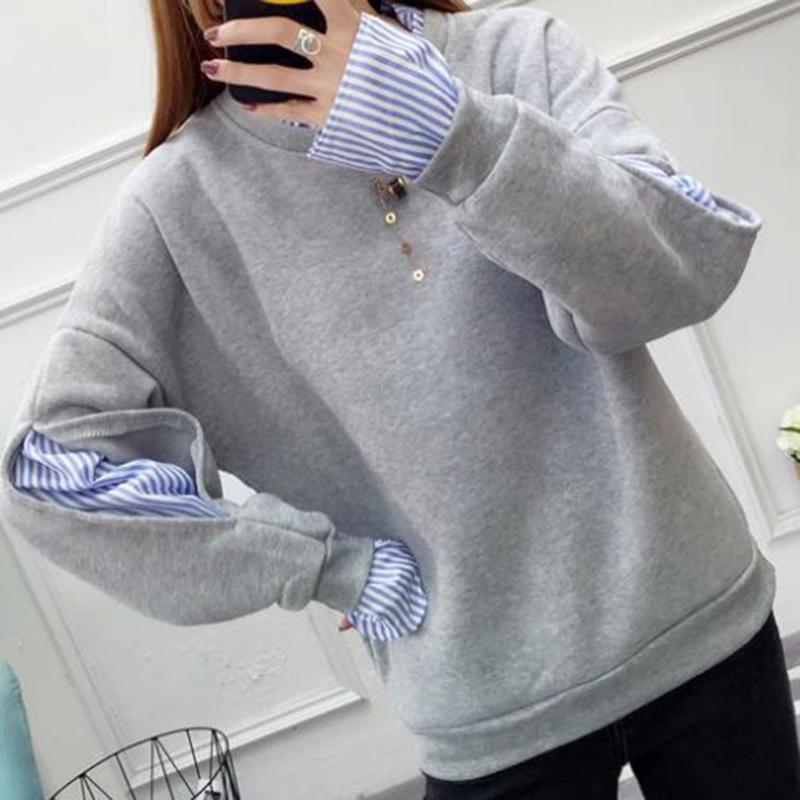 Women's Hoodies & Sweatshirts Hoodie Round Neck Lace Slit Sleeves Splicing Autumn Winter Fashion Long Sleeve Pullover 2021 Style For Office, Gray
Women's Hoodies & Sweatshirts Hoodie Round Neck Lace Slit Sleeves Splicing Autumn Winter Fashion Long Sleeve Pullover 2021 Style For Office, Gray