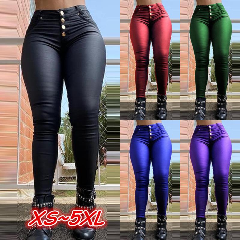 Women' Pants & Capris Women Stacked PU Leather High Waist Button Moto Streetwear Pencil 2022 Summer Clothing Trousers Plus Size -5XL, Black
Women' Pants & Capris Women Stacked PU Leather High Waist Button Moto Streetwear Pencil 2022 Summer Clothing Trousers Plus Size -5XL, Black