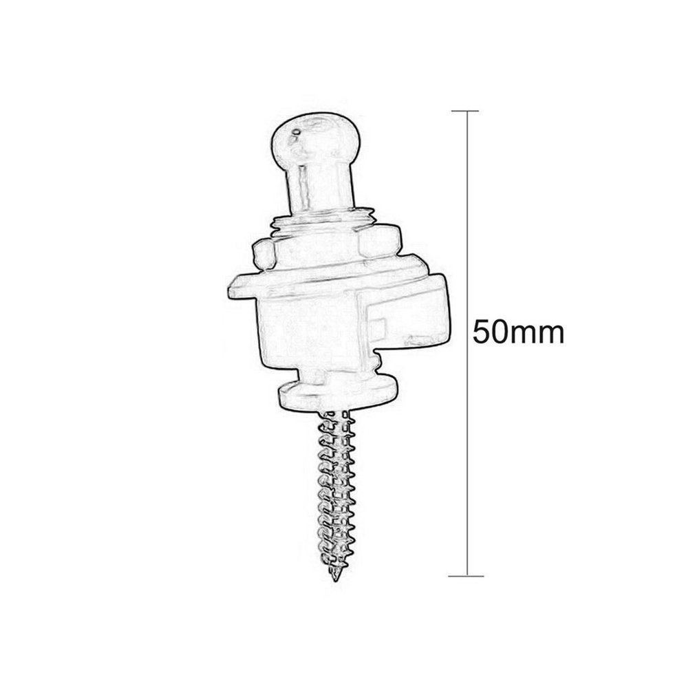 Durable Guitar Practical Guitar Bas Schaller Gesp Slots Buttons Around Head Guitar Accessory Chrome Locking Machine Tuners