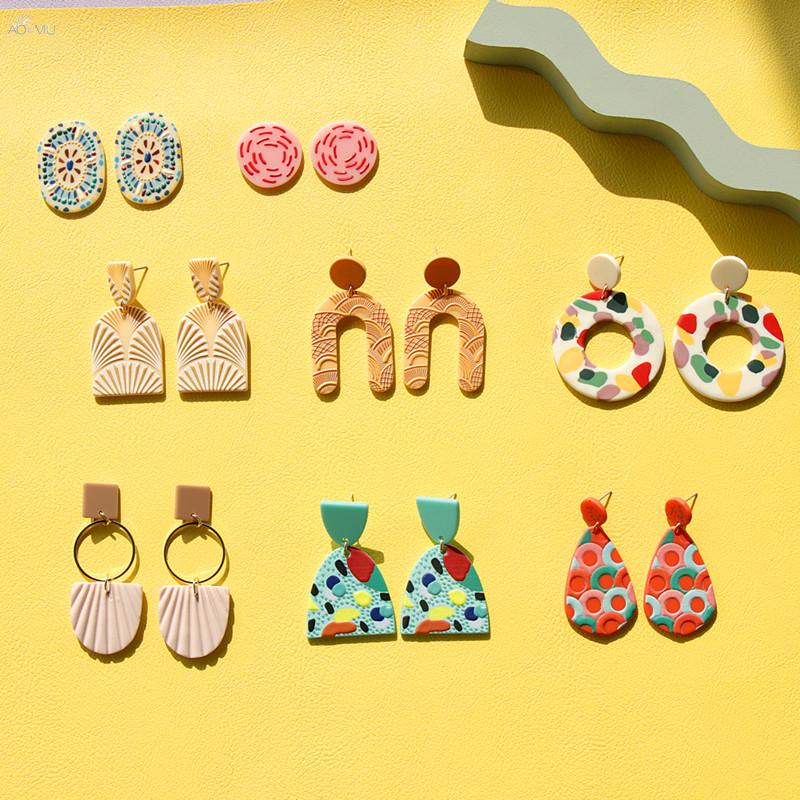 Dangle & Chandelier AOMU 2021 Fashion Vintage Geometric Hollow Round Colorful Pattern Acrylic Earrings For Women Party Jewelry Gifts
Dangle & Chandelier AOMU 2021 Fashion Vintage Geometric Hollow Round Colorful Pattern Acrylic Earrings For Women Party Jewelry Gifts