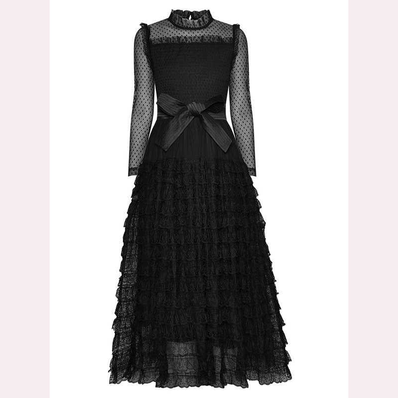 HIGH QUALITY est Fashion Spring Vertical Collar Mesh Perspective Long Sleeve Lace Dress 210526, Blue
HIGH QUALITY est Fashion Spring Vertical Collar Mesh Perspective Long Sleeve Lace Dress 210526, Blue