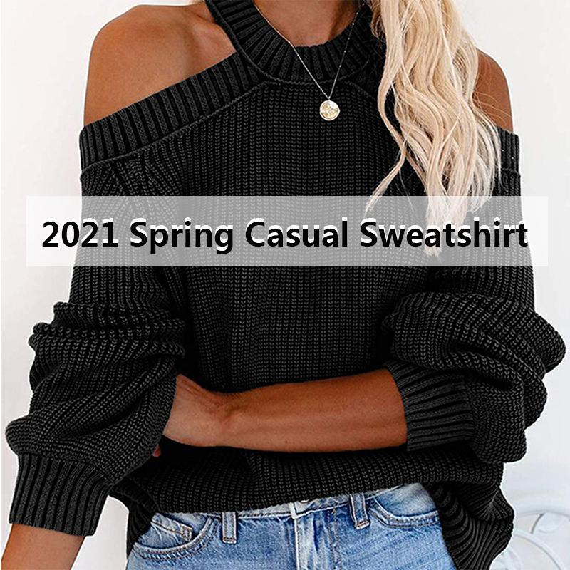 Women's Sweaters 2021 Spring Halter Off Shoulder Knit Sweater Women Sexy Lantern Sleeve Backless Pullover Casual Vintage Fashion Korean Jump, White;black
Women's Sweaters 2021 Spring Halter Off Shoulder Knit Sweater Women Sexy Lantern Sleeve Backless Pullover Casual Vintage Fashion Korean Jump, White;black