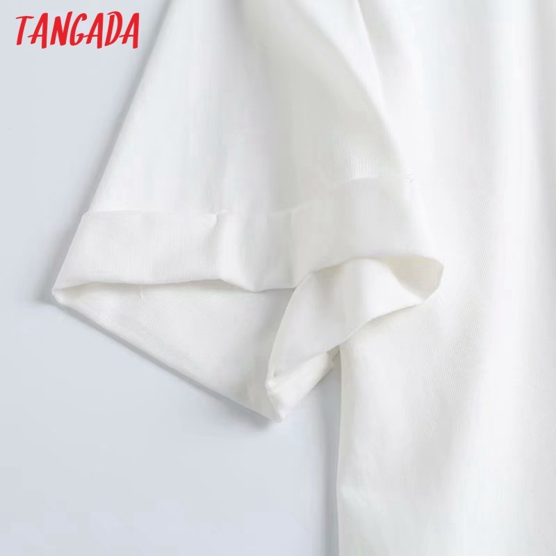 Women Letter Print Cotton T Short Sleeve O Neck Tees Ladies Casual Tee Shirt Street Wear Top 4C73 210416