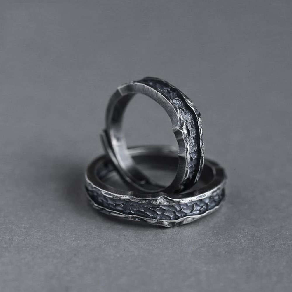 Vintage Female Male Metal Big Promise 14kt Black Gold Open Engagement Ring Punk Couple Wedding Rings for Women Men, Silver
Vintage Female Male Metal Big Promise 14kt Black Gold Open Engagement Ring Punk Couple Wedding Rings for Women Men, Silver