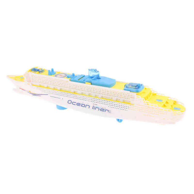 Ocean Liner Cruise Ship Electric Boat Toy Marine Toys Flashing LED Lights Sounds Kids Child Xmas Gift Changes Directions G1224