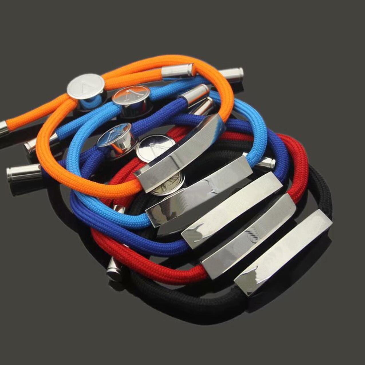 Europe America Fashion Style Men Lady Women Titanium steel Colored Nylon Rope Space Bracelet With Engraved V Initials Enamel Charm M67418, Golden;silver
Europe America Fashion Style Men Lady Women Titanium steel Colored Nylon Rope Space Bracelet With Engraved V Initials Enamel Charm M67418, Golden;silver