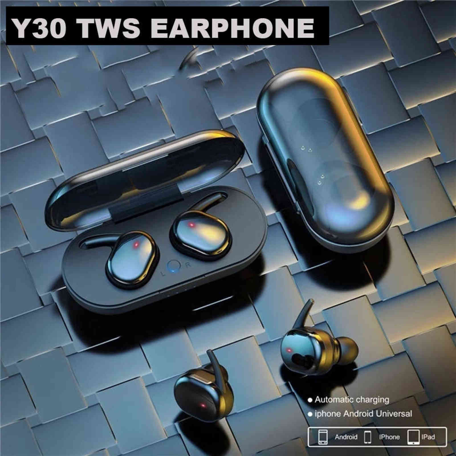 Y30 Tws Wireless Earphones Long Battery Hd Stereo in Ear Sport Pods Bt5.0 Earbuds Bluetooth-compatible for Iphone Android, Only extra shipping
Y30 Tws Wireless Earphones Long Battery Hd Stereo in Ear Sport Pods Bt5.0 Earbuds Bluetooth-compatible for Iphone Android, Only extra shipping