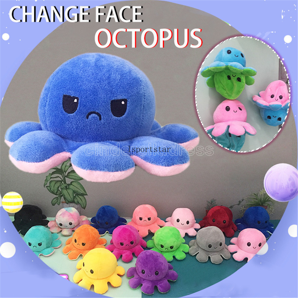 2021 mood Animal Reversible Octopus Plush Toys For Girls Stuffed Toys Double-sided Toys For Children Gift Octopu Doll Peluches CJ15
2021 mood Animal Reversible Octopus Plush Toys For Girls Stuffed Toys Double-sided Toys For Children Gift Octopu Doll Peluches CJ15