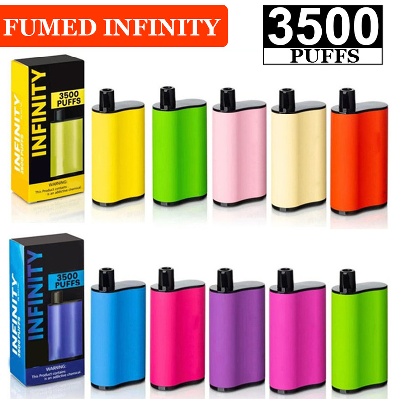 Fumed Infinity Disposable Vape 15 Colors 3500 Puffs Cigarette 1500mAh Battery 12ml Pods Cartridges Vapors Ecigarette Vaporizers Puff Carts
Fumed Infinity Disposable Vape 15 Colors 3500 Puffs Cigarette 1500mAh Battery 12ml Pods Cartridges Vapors Ecigarette Vaporizers Puff Carts