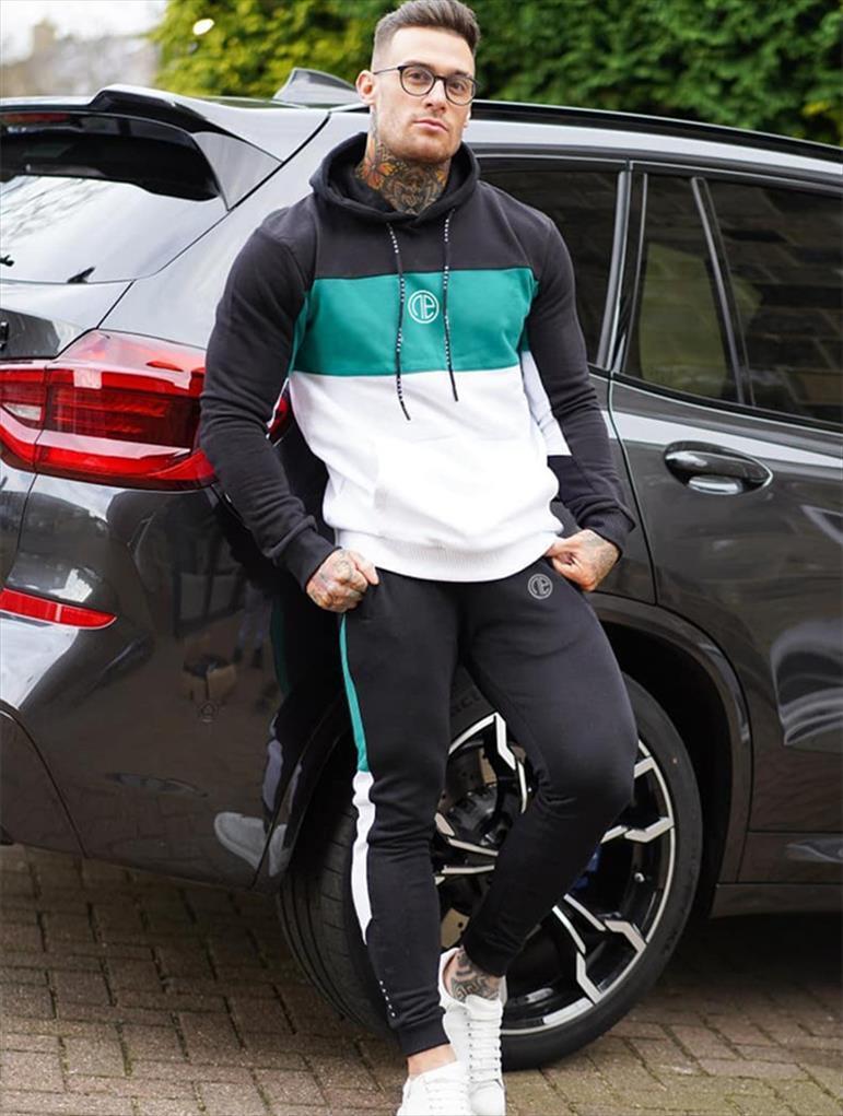 brand 2 pieces sets spring mens tracksuits fashion hooded sweatshirt drawstring pants male stripe patchwork hoodies bigsweety, Gray
brand 2 pieces sets spring mens tracksuits fashion hooded sweatshirt drawstring pants male stripe patchwork hoodies bigsweety, Gray