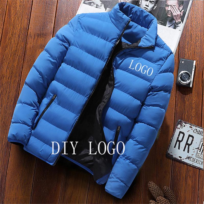 Men's Jackets Winter Custom LOGO Name Baseball Uniform Jacket Casual Thickening