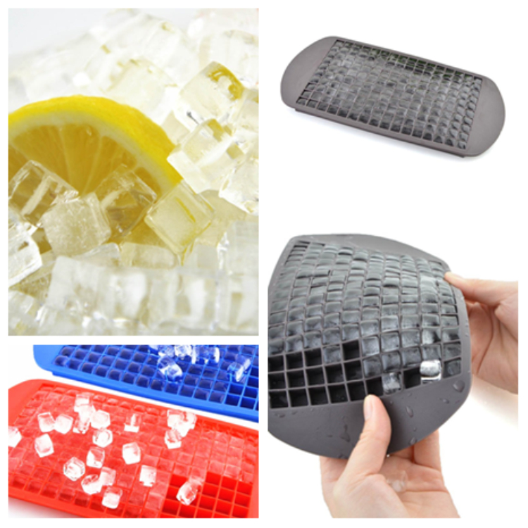 hot 160 Grids DIY Small Mold Silicone Tray cube box Fruit Cube Maker Bar Ice Cream Tools Free shipping