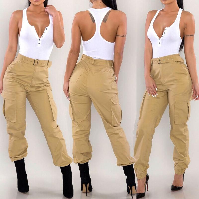 Women' Pants & Capris Military Combat Trouser Ladies High Waist Cargo Solid Girls Army Pockets Casual Trousers, Green
Women' Pants & Capris Military Combat Trouser Ladies High Waist Cargo Solid Girls Army Pockets Casual Trousers, Green