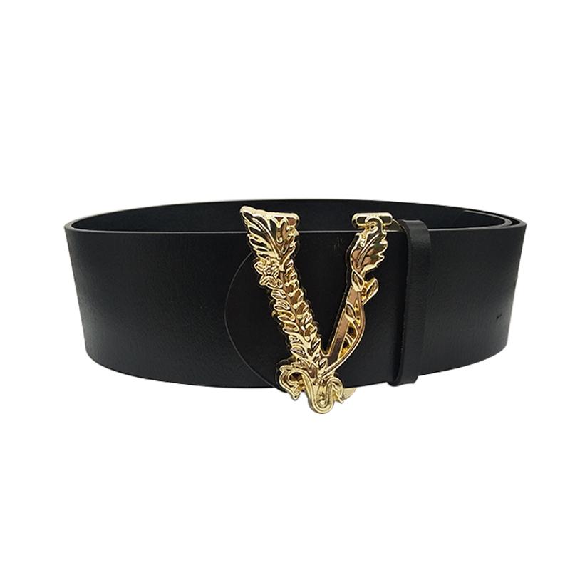 Belts 7cm Top Quality Women Belt Luxury Gold V Buckle Female Genuine Leather Coat Waistband 2021 Vintage, Black
Belts 7cm Top Quality Women Belt Luxury Gold V Buckle Female Genuine Leather Coat Waistband 2021 Vintage, Black