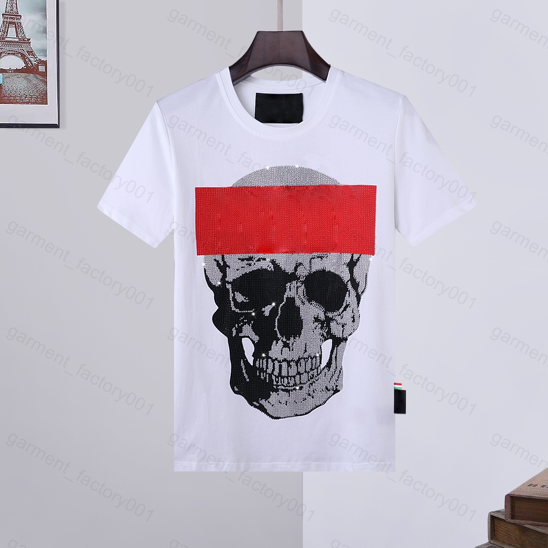 Phillip Plain Men designer PP Skull Diamond t shirt Short sleeve Dollar Brown bear Brand tee O-Neck high Quality Skulls TShirt tees tops 17, White
Phillip Plain Men designer PP Skull Diamond t shirt Short sleeve Dollar Brown bear Brand tee O-Neck high Quality Skulls TShirt tees tops 17, White