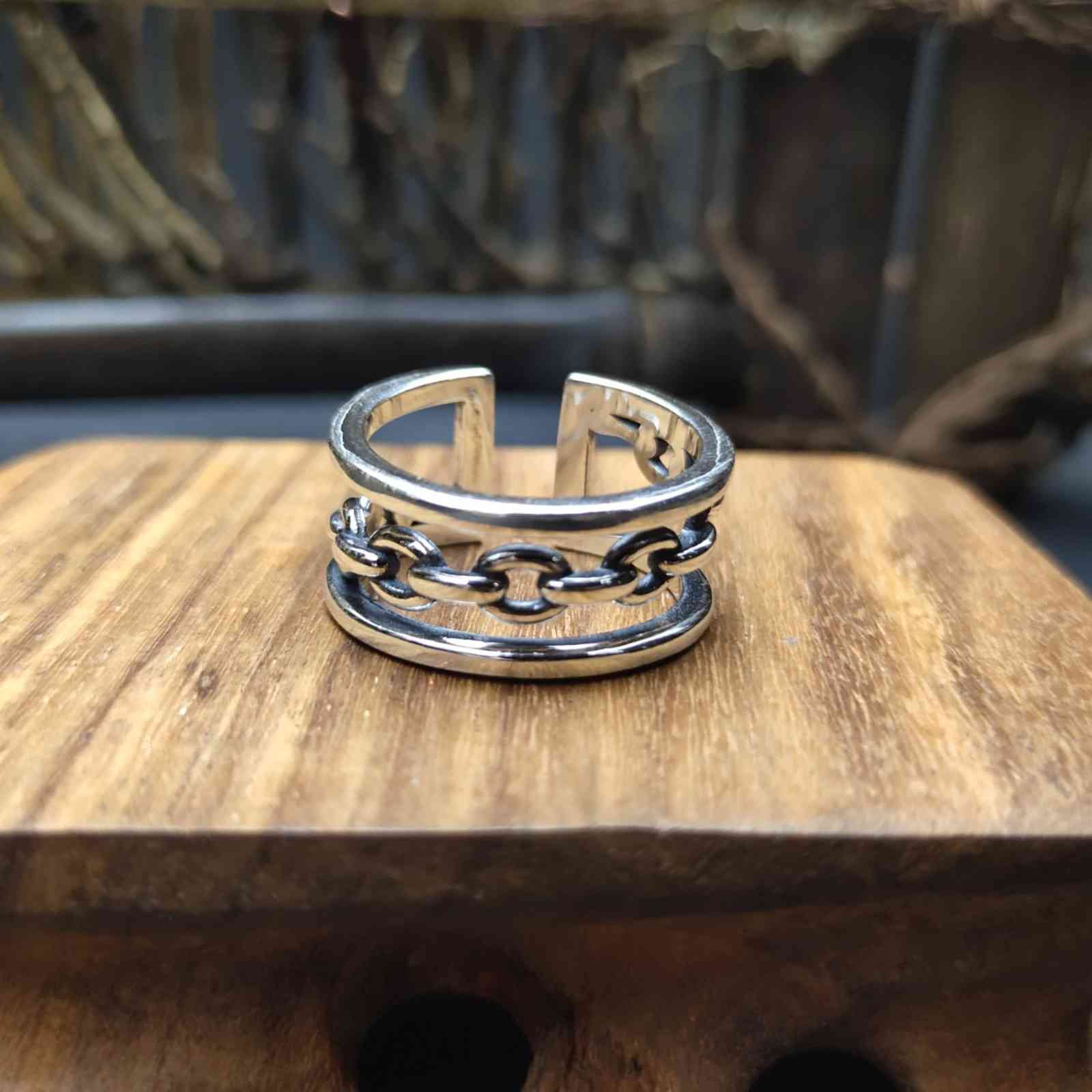 Smiling Face Interwoven Sterling Silver Ring Korean Men's and Women's Leisure Fashion 2021