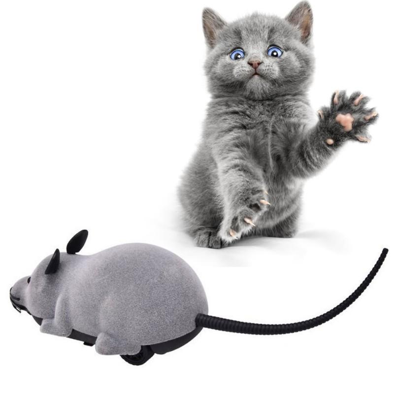 Cat Toys Pets Cats Wireless Remote Control Mouse Electronic RC Mice Toy For Kids