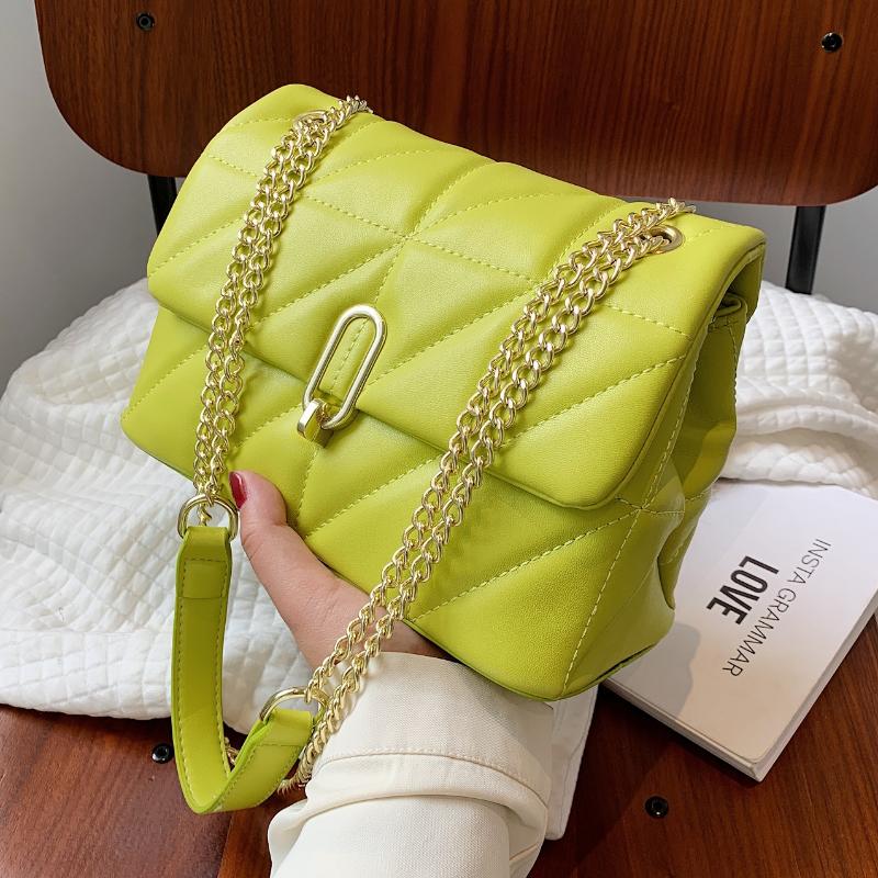 Evening Bags Kiwi Green 2021 Fashion Shoulder Women Leather Pu Quilted Bag Female Luxury Handbags Designer Sac A Main Femme
Evening Bags Kiwi Green 2021 Fashion Shoulder Women Leather Pu Quilted Bag Female Luxury Handbags Designer Sac A Main Femme