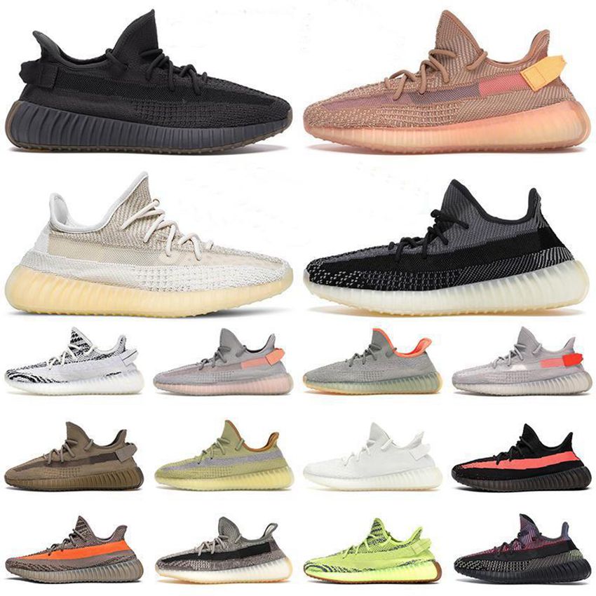 

Kanye West Casual Shoes Yezzys 350 yessy yeezys yezy v2 Mens Womens Running Sports Sneakers Mx Oat Black Static Zebra Boosts Trainers Size 36-48 With Box C55, 11