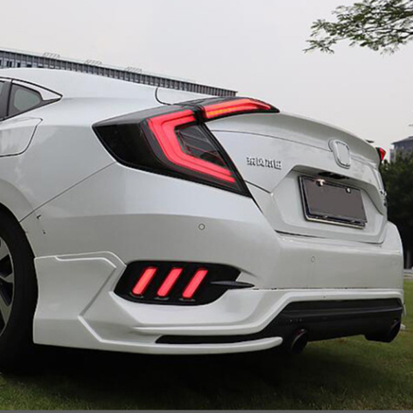 LED Car Styling Tail Lights Fit For Honda Civic X G10 10th 2016-2019 Rear Lamp Red Smoke Lamps Brake Light